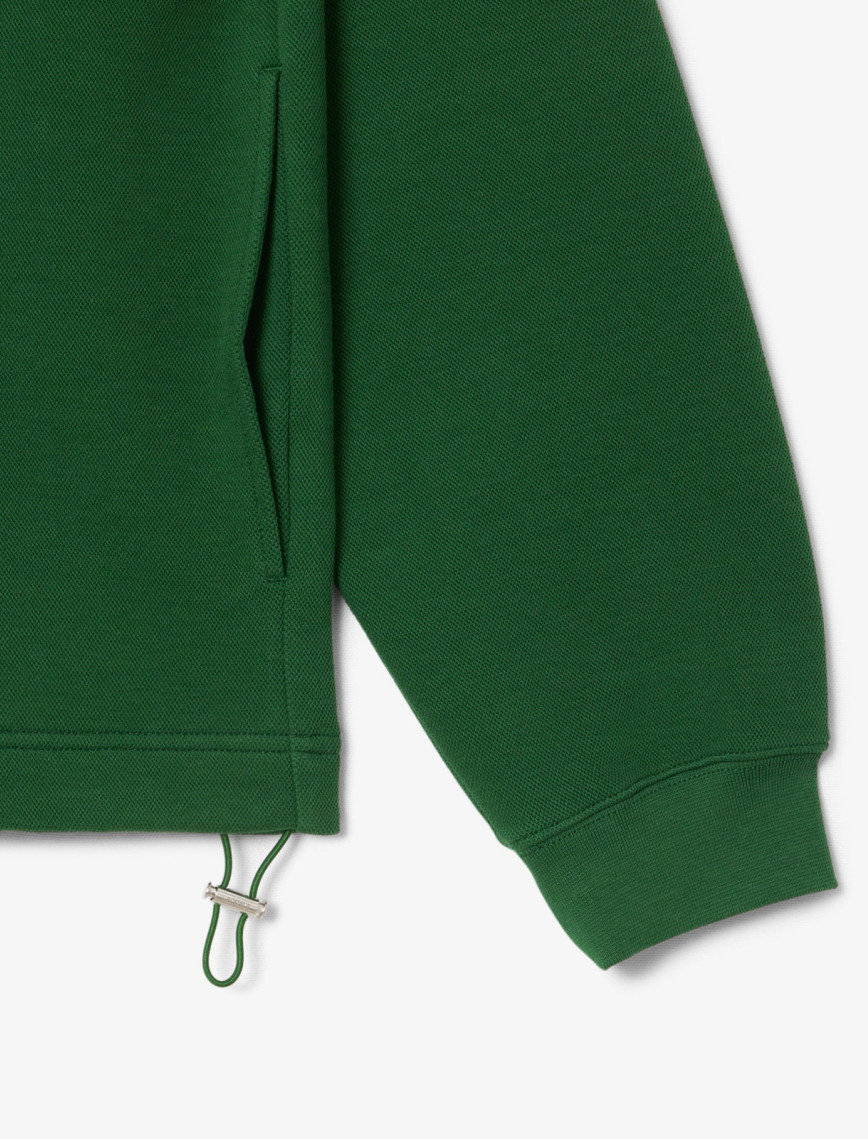 Lacoste Erkek Loose Fit Kapüşonlu Yeşil Sweatshirt Lacoste Erkek Loose Fit Kapüşonlu Yeşil Sweatshirt