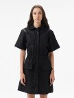 Lacoste Kadın Classic Fit Kısa Kollu Siyah Elbise Lacoste Kadın Classic Fit Kısa Kollu Siyah Elbise