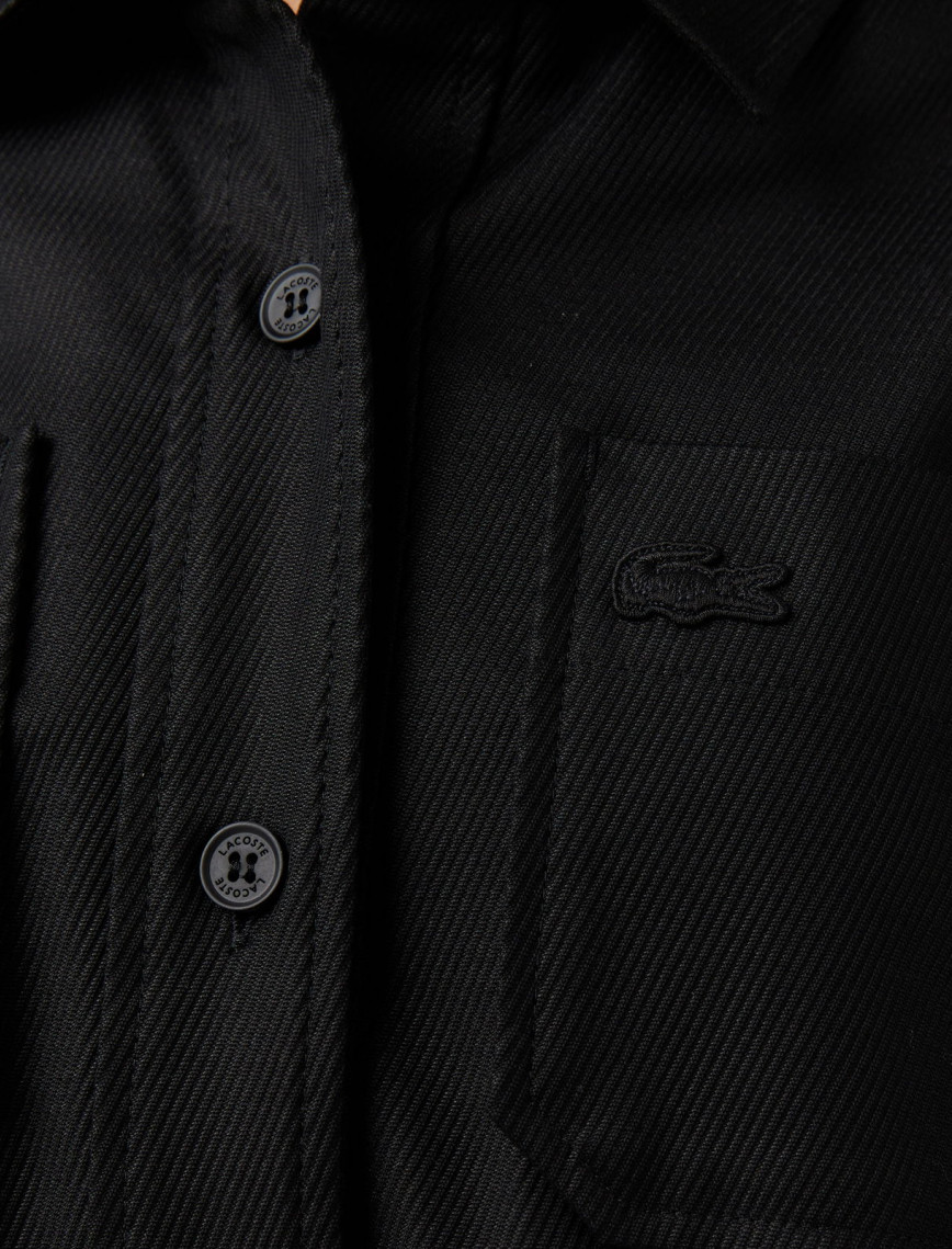 Lacoste Kadın Classic Fit Kısa Kollu Siyah Elbise Lacoste Kadın Classic Fit Kısa Kollu Siyah Elbise