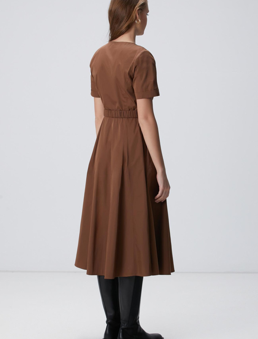 Network Kadın Tarçın Midi Tafta Elbise Network Kadın Tarçın Midi Tafta Elbise