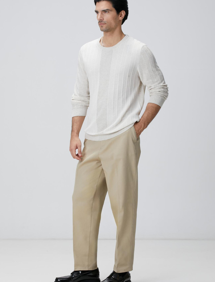 Network Erkek Naturel Desenli Triko Kazak Network Erkek Naturel Desenli Triko Kazak