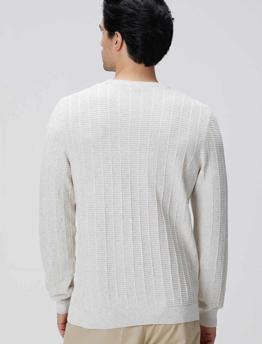 Network Erkek Naturel Desenli Triko Kazak Network Erkek Naturel Desenli Triko Kazak