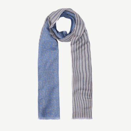 YARGICI Desenli Ve Yün Karışımlı Şal YARGICI Desenli Ve Yün Karışımlı Şal