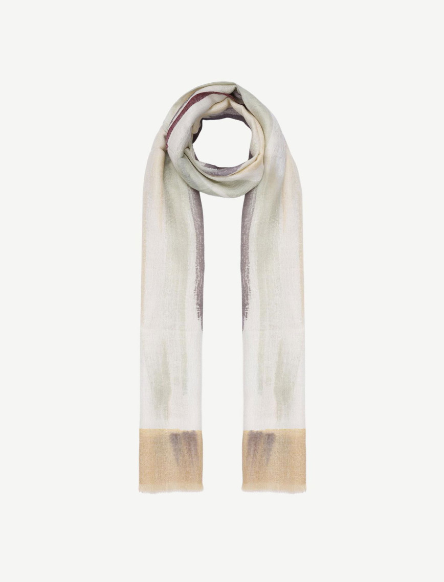 YARGICI El Boyaması Ve Kaşmir Karışımlı Yün Şal YARGICI El Boyaması Ve Kaşmir Karışımlı Yün Şal