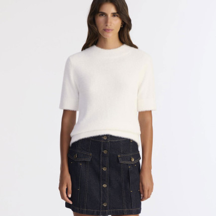 YARGICI Regular Dik Yaka Kısa Kol Kazak YARGICI Regular Dik Yaka Kısa Kol Kazak