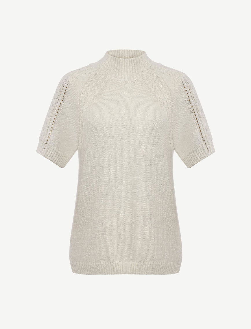 YARGICI Regular Dik Yaka Kısa Kol Kazak YARGICI Regular Dik Yaka Kısa Kol Kazak