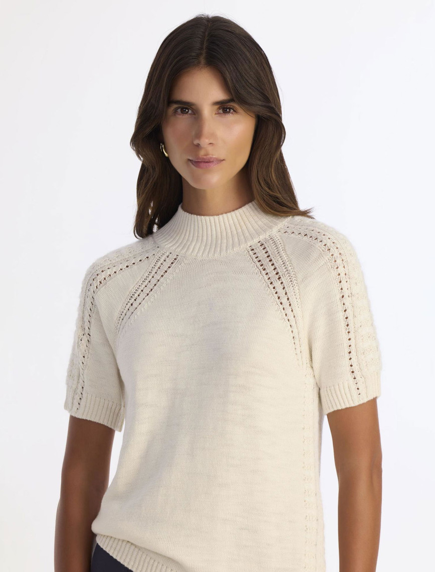 YARGICI Regular Dik Yaka Kısa Kol Kazak YARGICI Regular Dik Yaka Kısa Kol Kazak