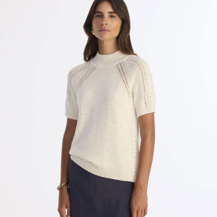 YARGICI Regular Dik Yaka Kısa Kol Kazak YARGICI Regular Dik Yaka Kısa Kol Kazak