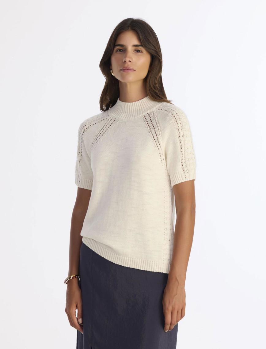 YARGICI Regular Dik Yaka Kısa Kol Kazak YARGICI Regular Dik Yaka Kısa Kol Kazak