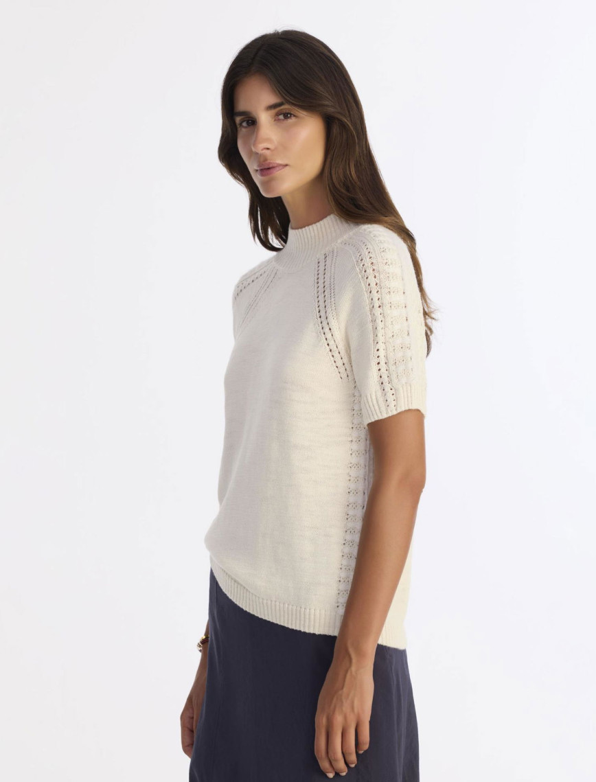 YARGICI Regular Dik Yaka Kısa Kol Kazak YARGICI Regular Dik Yaka Kısa Kol Kazak