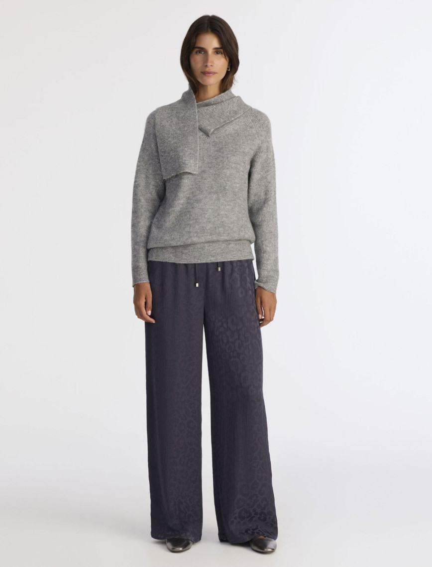 YARGICI Regular Şal Yaka Uzun Kol Kazak YARGICI Regular Şal Yaka Uzun Kol Kazak