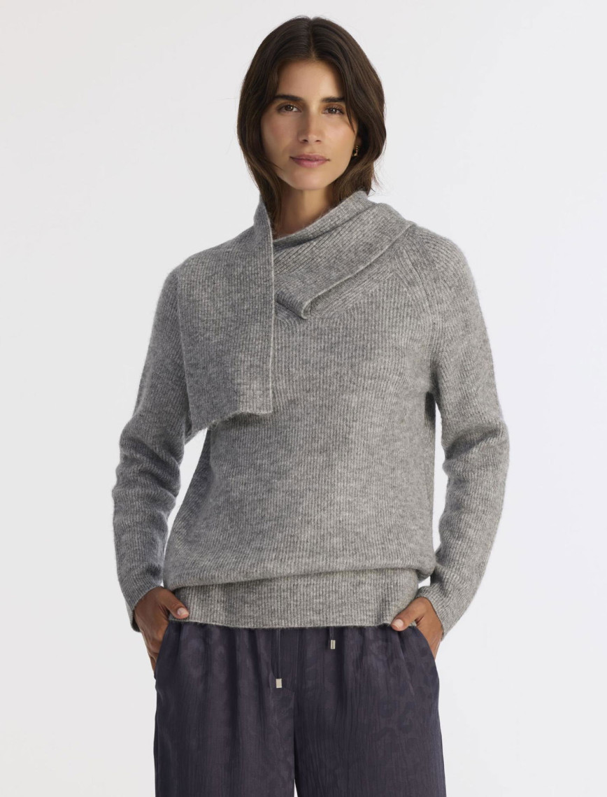 YARGICI Regular Şal Yaka Uzun Kol Kazak YARGICI Regular Şal Yaka Uzun Kol Kazak