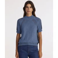 YARGICI Regular Dik Yaka Kısa Kol Kazak YARGICI Regular Dik Yaka Kısa Kol Kazak