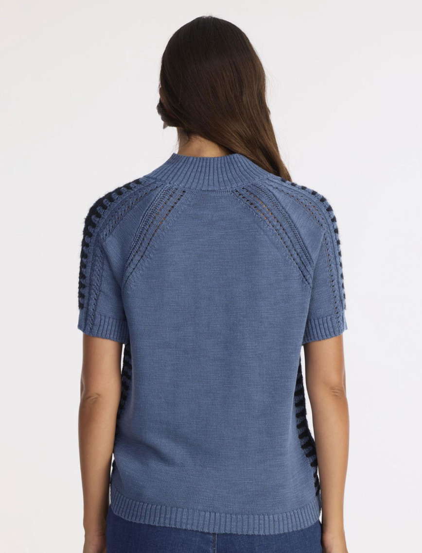 YARGICI Regular Dik Yaka Kısa Kol Kazak YARGICI Regular Dik Yaka Kısa Kol Kazak