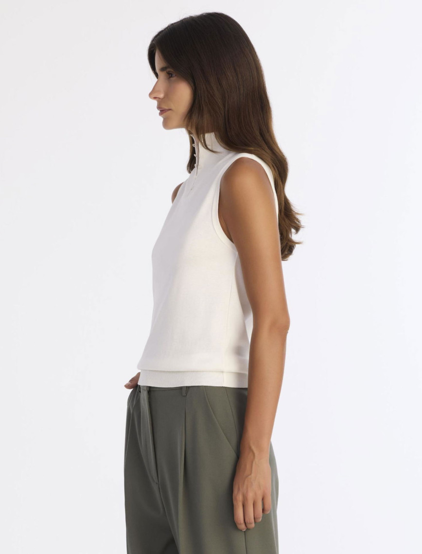 YARGICI Regular Yarım Balıkçı Yaka Kolsuz Kazak YARGICI Regular Yarım Balıkçı Yaka Kolsuz Kazak