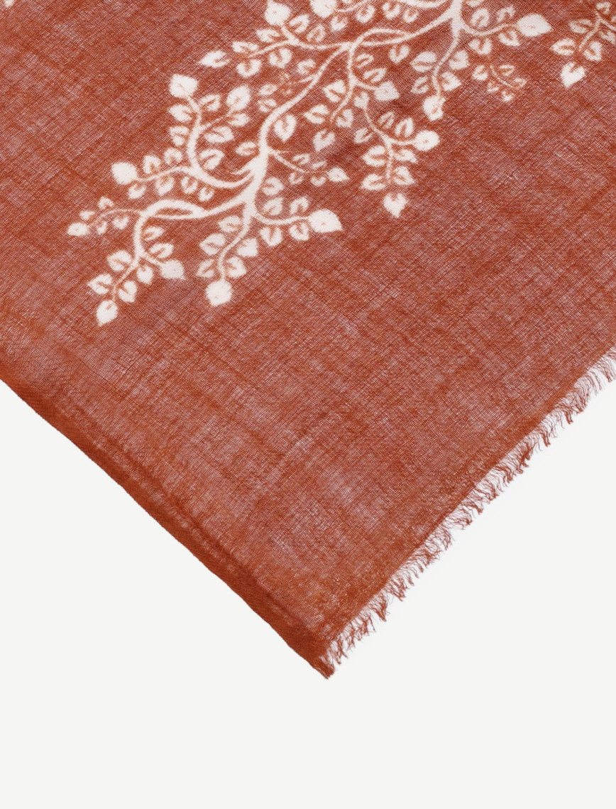 YARGICI Yaprak Desenli Yün Şal YARGICI Yaprak Desenli Yün Şal