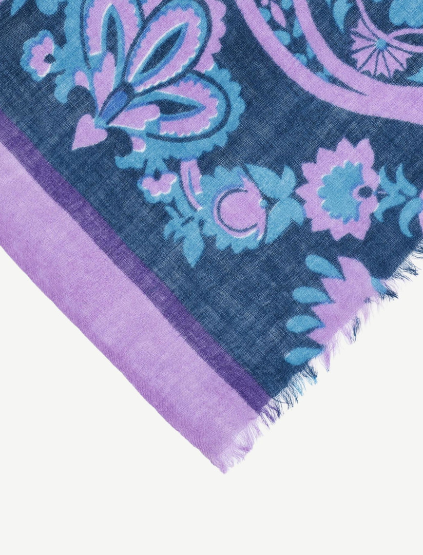 YARGICI Çiçek Desenli Yün Şal YARGICI Çiçek Desenli Yün Şal