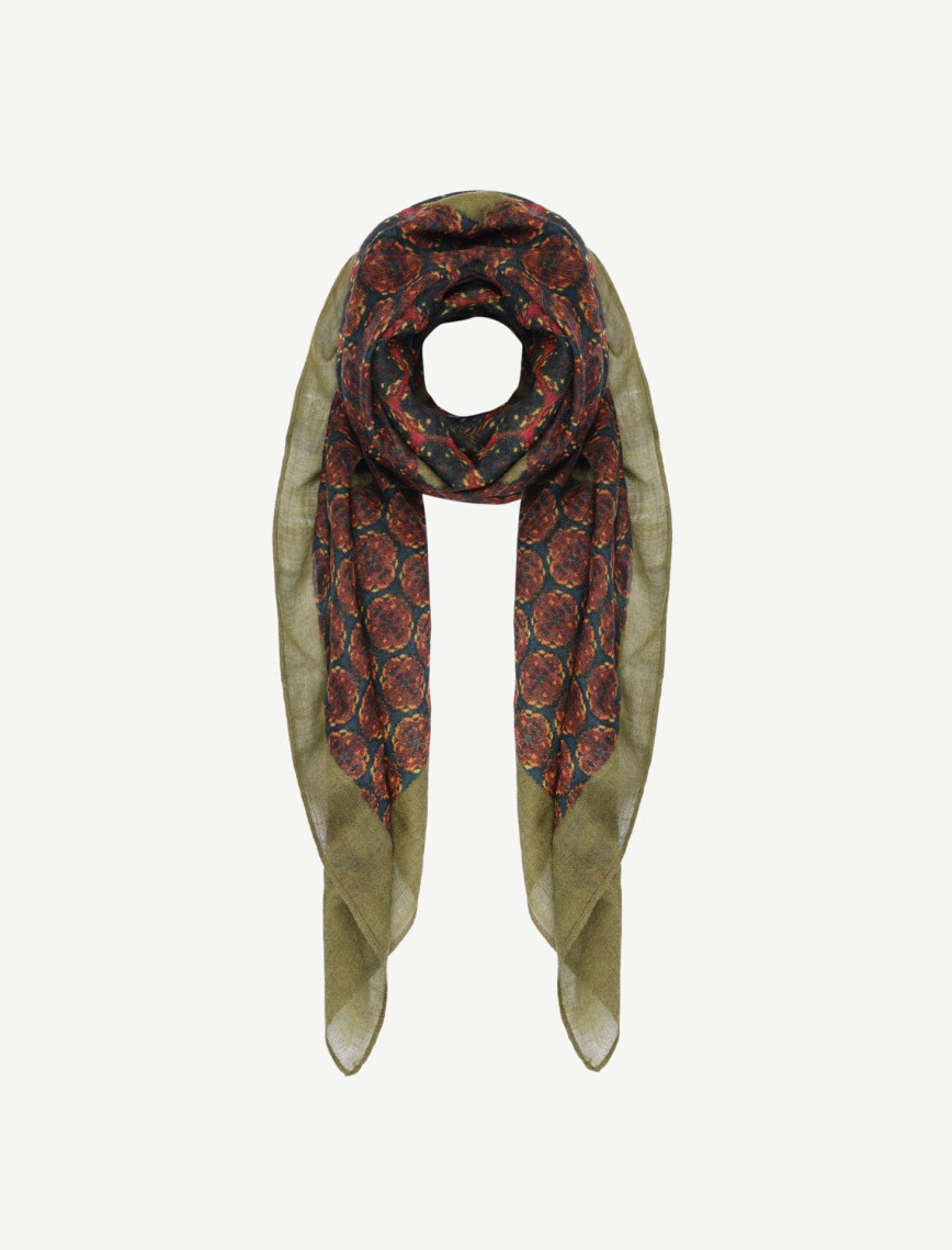 YARGICI Karışık Desenli Yün Şal YARGICI Karışık Desenli Yün Şal