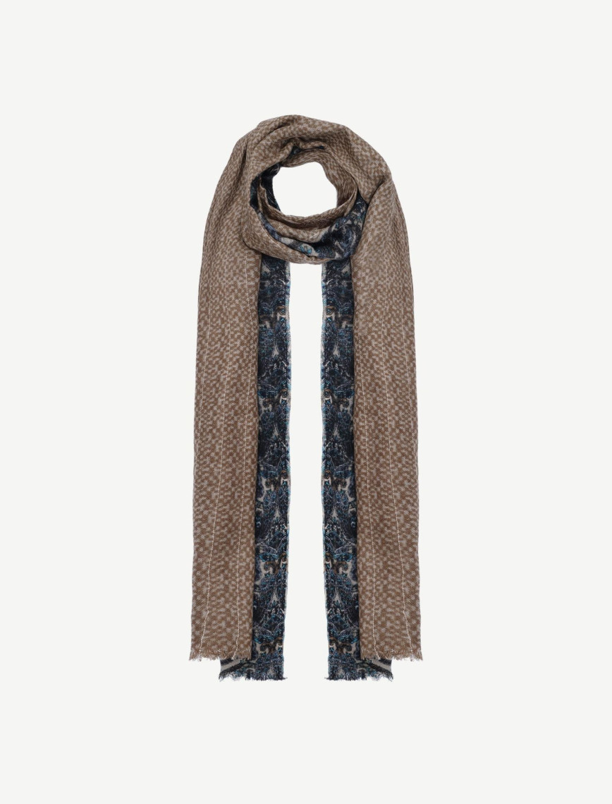 YARGICI Karışık Desenli Yün Şal YARGICI Karışık Desenli Yün Şal