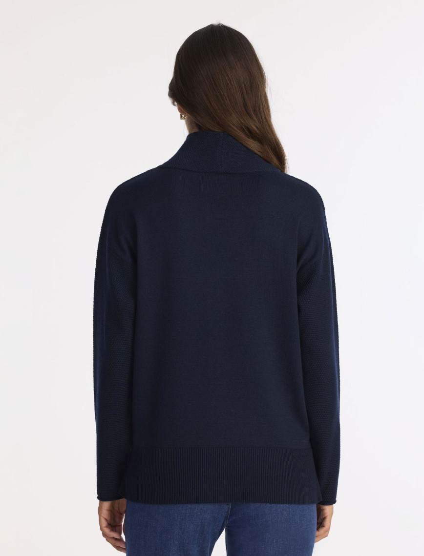 YARGICI Geniş Balıkçı Yaka Uzun Kol Kazak YARGICI Geniş Balıkçı Yaka Uzun Kol Kazak