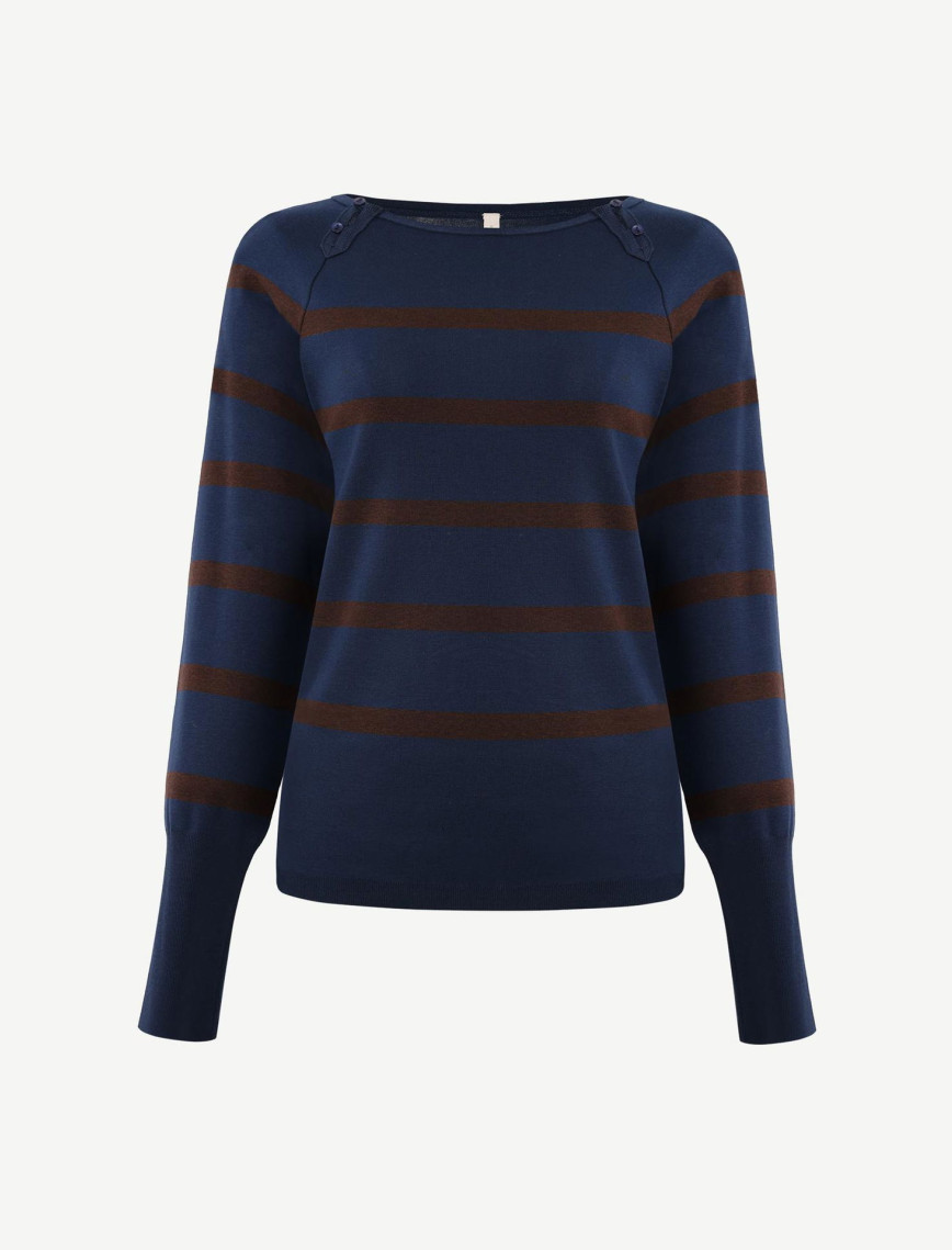 YARGICI Regular Kayık Yaka Uzun Kol Kazak YARGICI Regular Kayık Yaka Uzun Kol Kazak