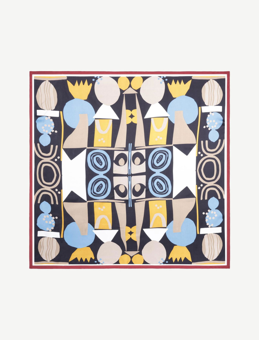 YARGICI Geometrik Desenli Fular YARGICI Geometrik Desenli Fular