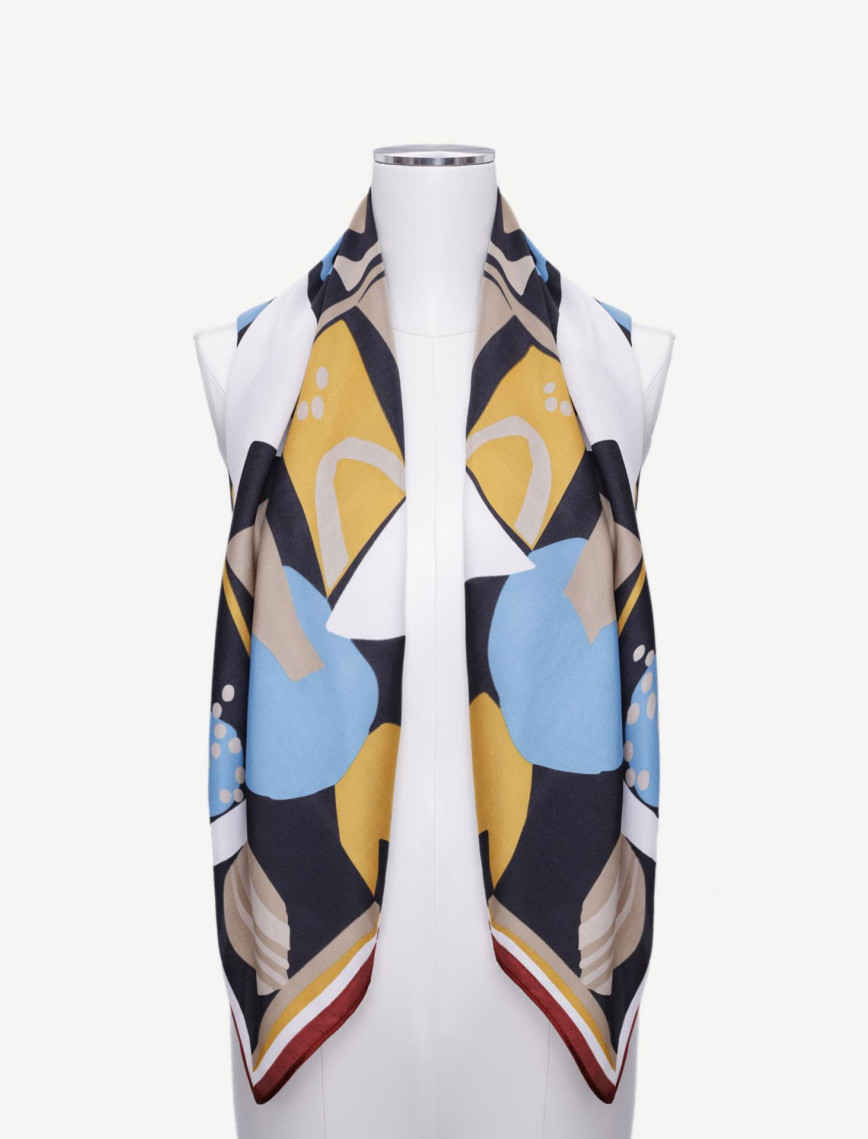 YARGICI Geometrik Desenli Fular YARGICI Geometrik Desenli Fular