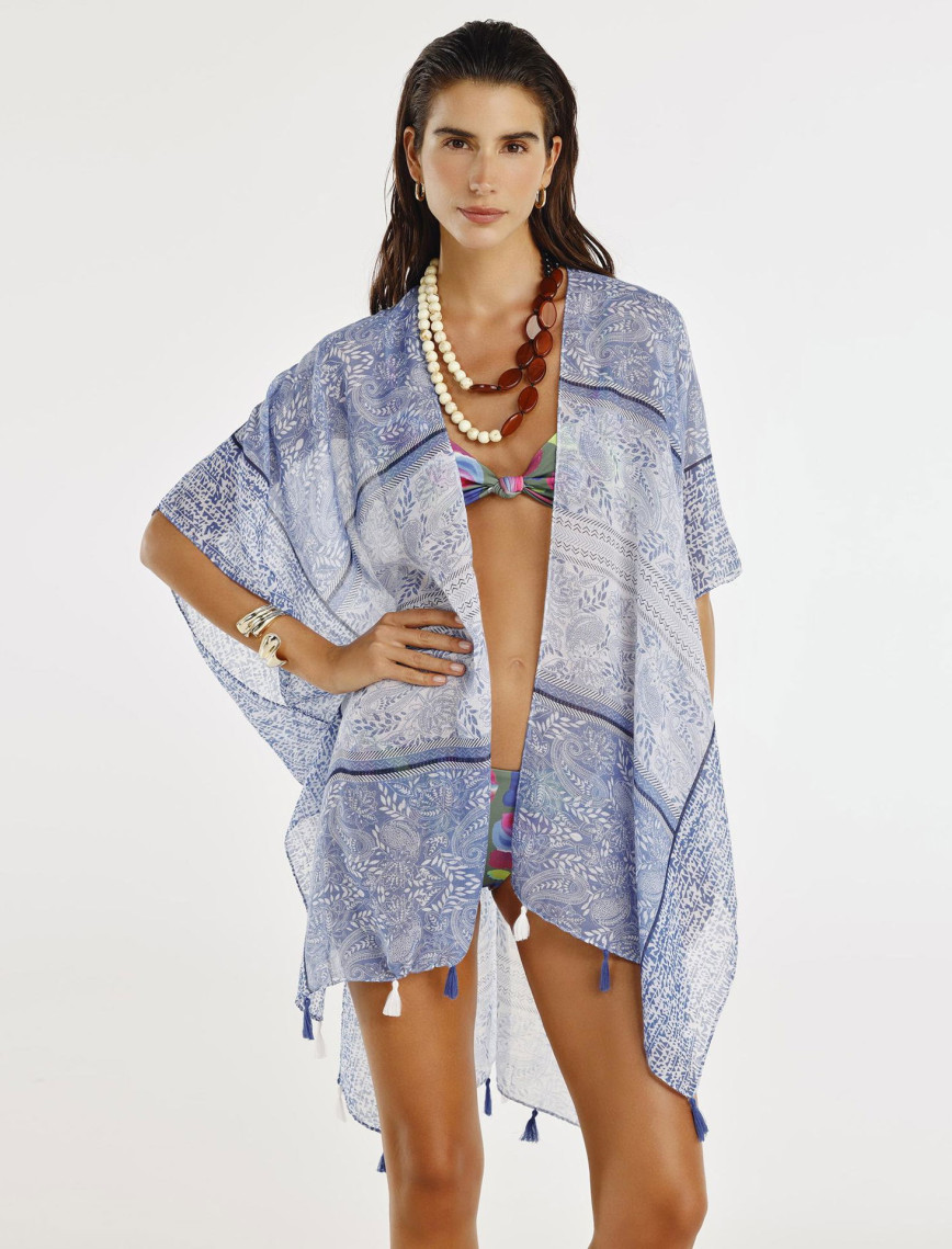 YARGICI Püskül Detayli Beachwear Tunik YARGICI Püskül Detayli Beachwear Tunik