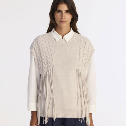 YARGICI Regular Bisiklet Yaka Kolsuz Kazak YARGICI Regular Bisiklet Yaka Kolsuz Kazak