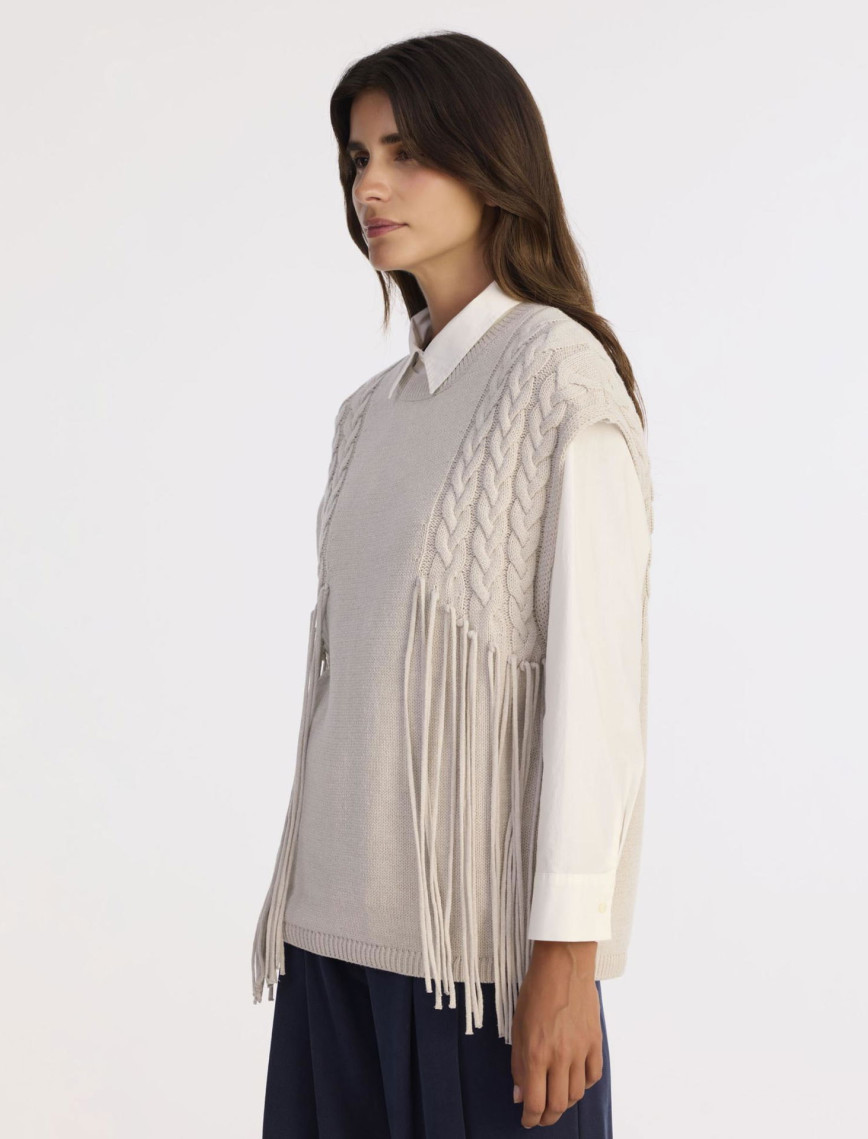 YARGICI Regular Bisiklet Yaka Kolsuz Kazak YARGICI Regular Bisiklet Yaka Kolsuz Kazak