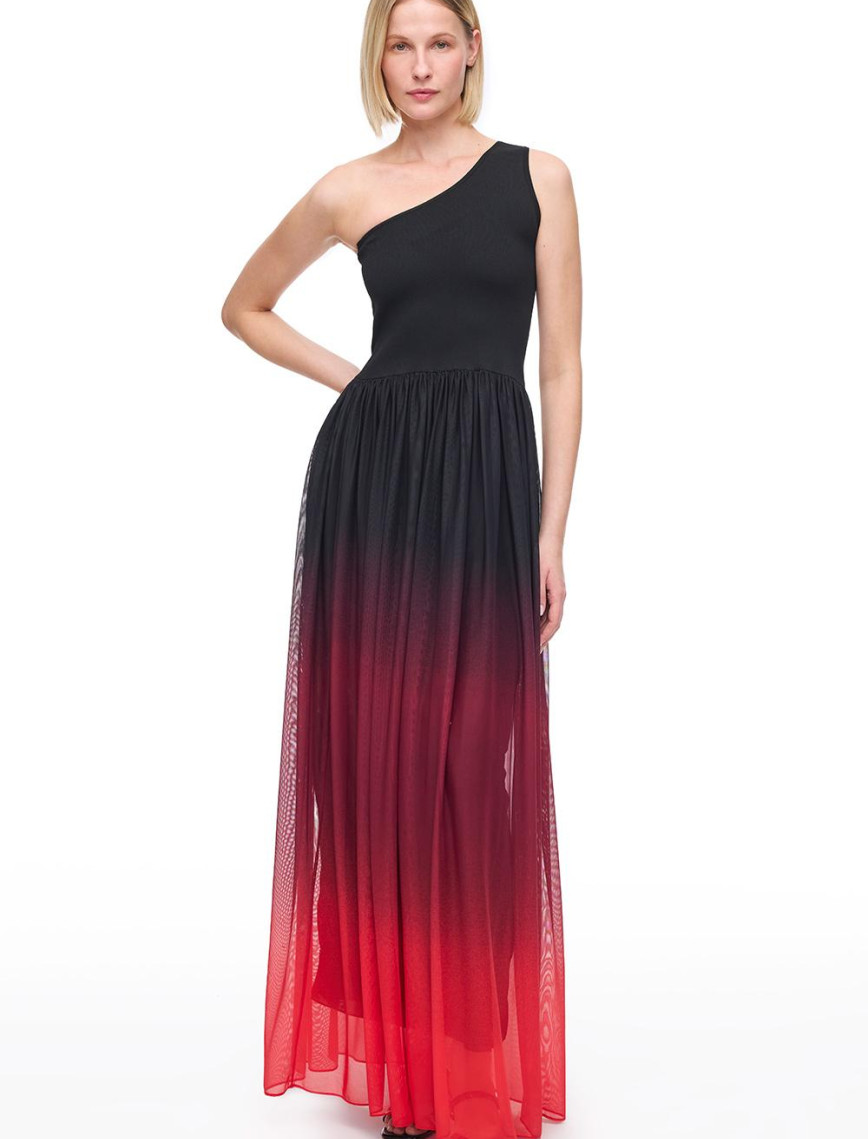 Siyah Kolsuz Pamuklu Triko Elbise