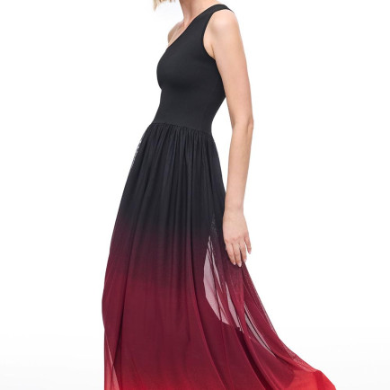 Siyah Kolsuz Pamuklu Triko Elbise Siyah Kolsuz Pamuklu Triko Elbise