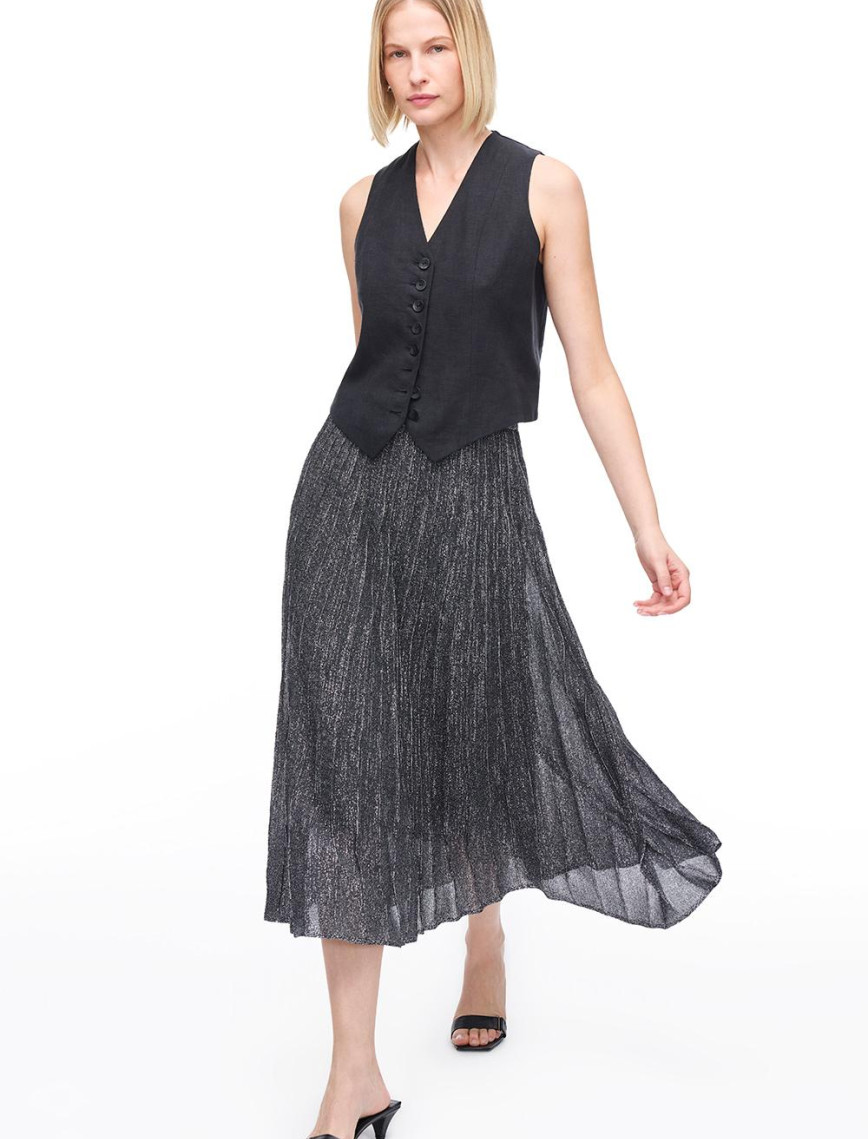 Siyah Triko Pilise Etek Siyah Triko Pilise Etek