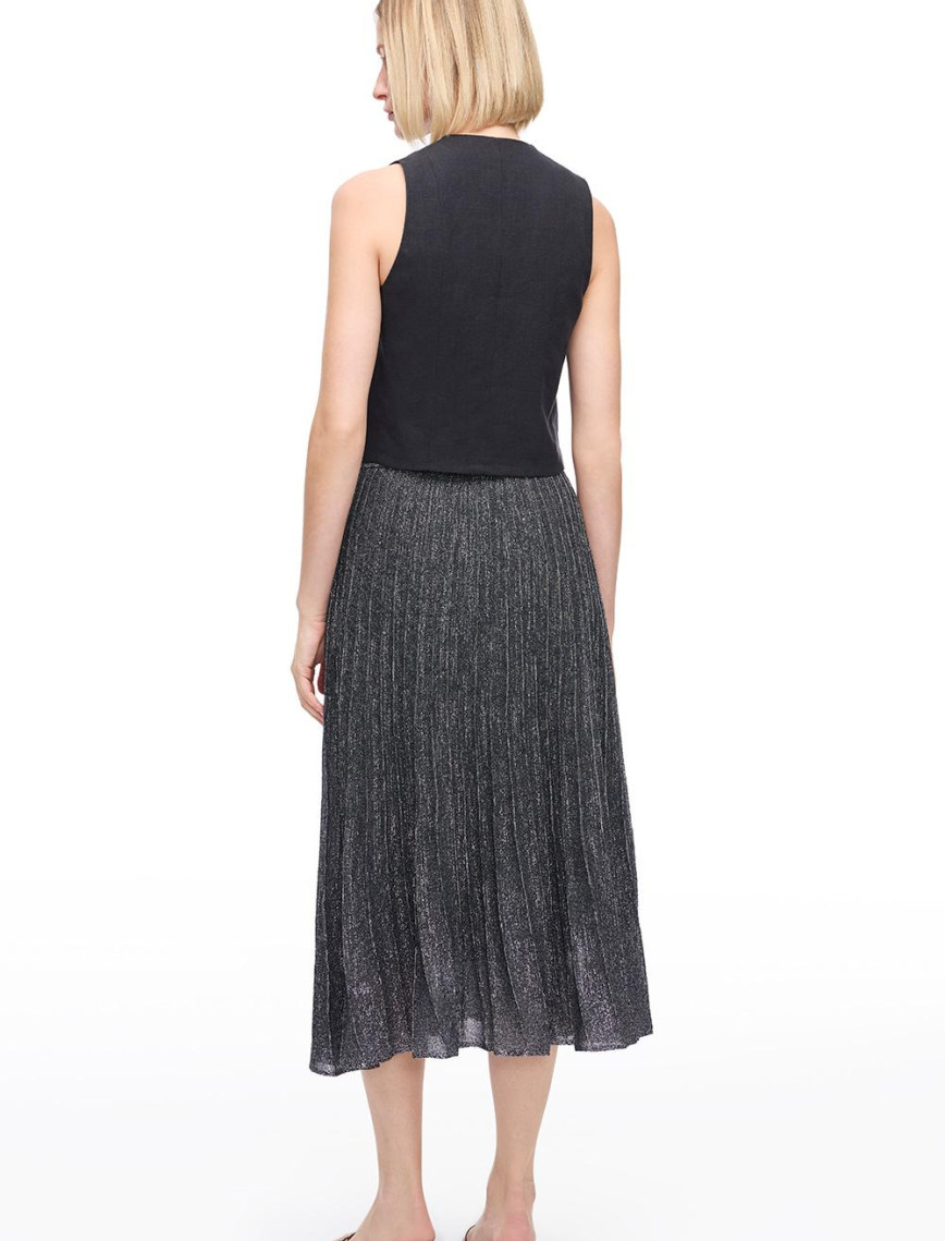 Siyah Triko Pilise Etek Siyah Triko Pilise Etek