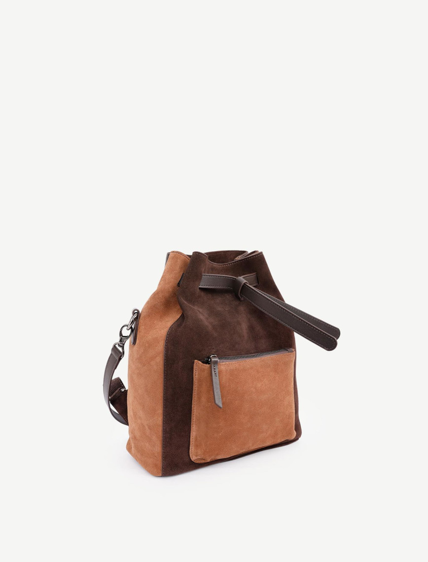 YARGICI Büzgü Detaylı Deri Sırt Çantası YARGICI Büzgü Detaylı Deri Sırt Çantası