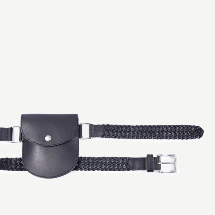 YARGICI Çanta Detaylı Deri Örgü Bel Kemeri YARGICI Çanta Detaylı Deri Örgü Bel Kemeri