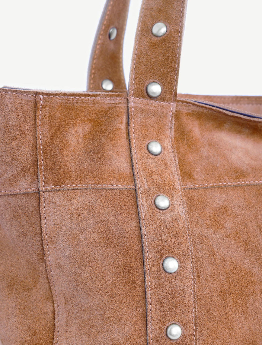 YARGICI Trok Detaylı Süet Deri Omuz Çantası YARGICI Trok Detaylı Süet Deri Omuz Çantası