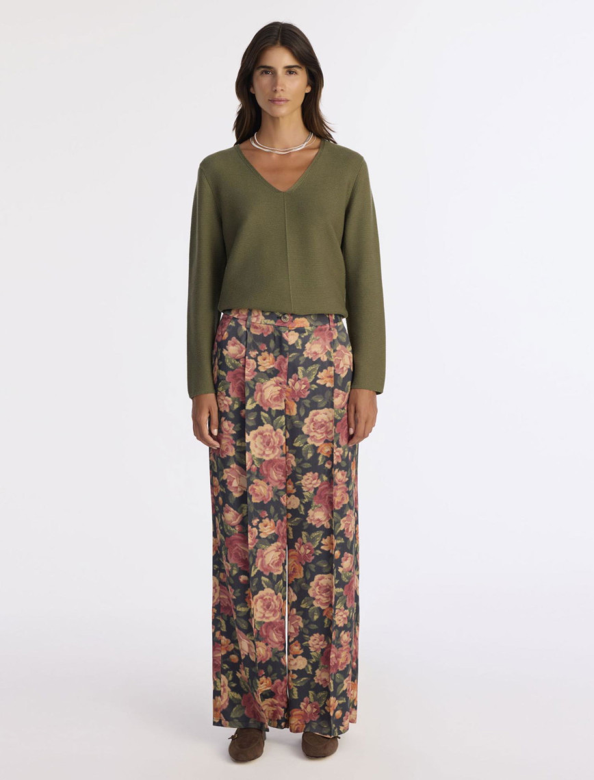 YARGICI Geniş Yüksek Bel Pantolon YARGICI Geniş Yüksek Bel Pantolon