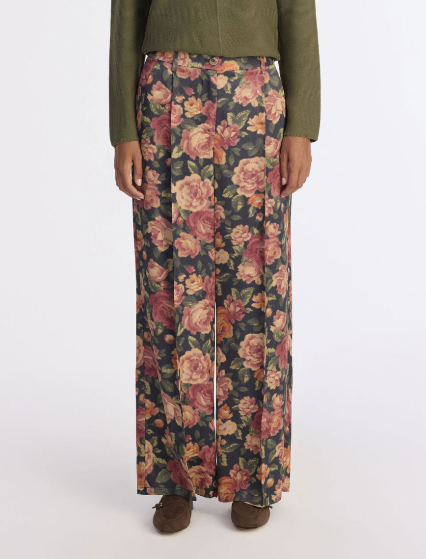 YARGICI Geniş Yüksek Bel Pantolon YARGICI Geniş Yüksek Bel Pantolon