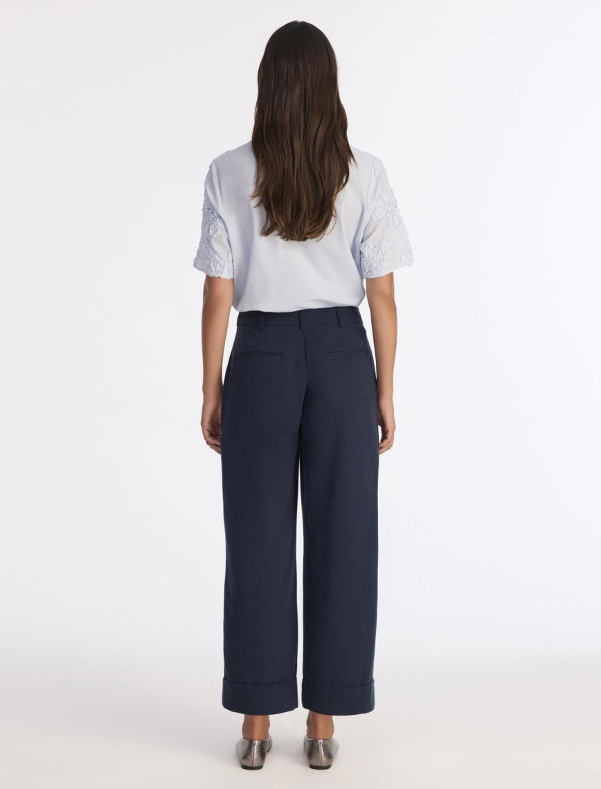 YARGICI Düz Yüksek Bel Pantolon YARGICI Düz Yüksek Bel Pantolon