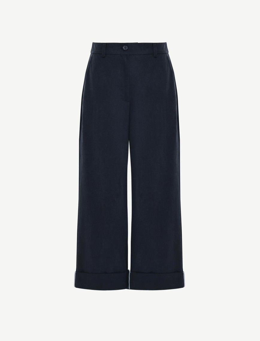 YARGICI Düz Yüksek Bel Pantolon YARGICI Düz Yüksek Bel Pantolon