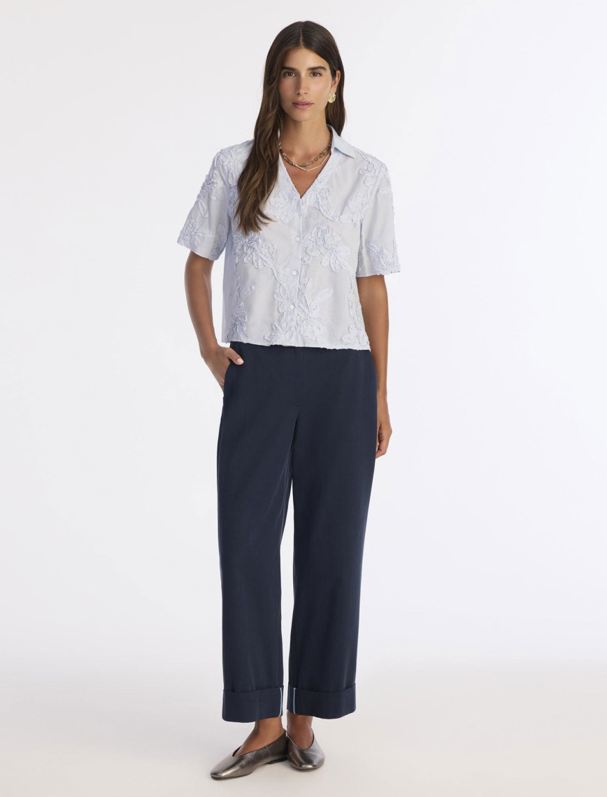 YARGICI Düz Yüksek Bel Pantolon YARGICI Düz Yüksek Bel Pantolon