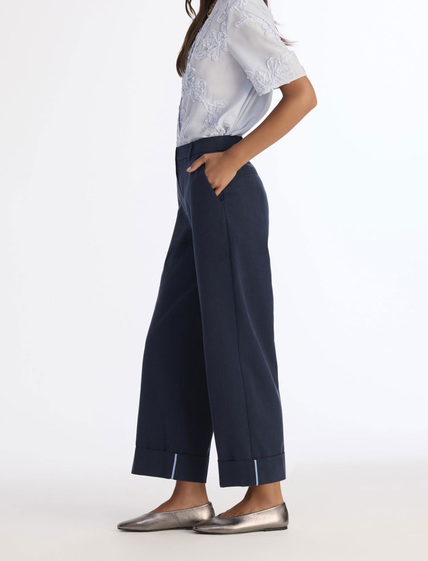 YARGICI Düz Yüksek Bel Pantolon YARGICI Düz Yüksek Bel Pantolon