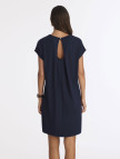 YARGICI Arka Detaylı Kısa Kollu Kısa Elbise YARGICI Arka Detaylı Kısa Kollu Kısa Elbise