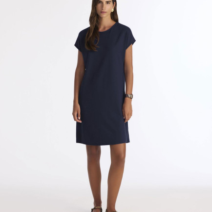 YARGICI Arka Detaylı Kısa Kollu Kısa Elbise YARGICI Arka Detaylı Kısa Kollu Kısa Elbise