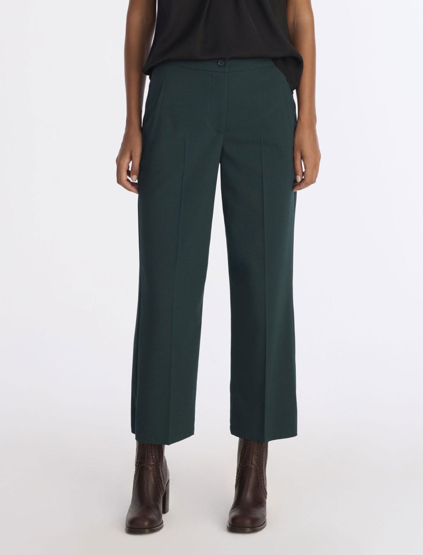 YARGICI Düz Yüksek Bel Pantolon YARGICI Düz Yüksek Bel Pantolon