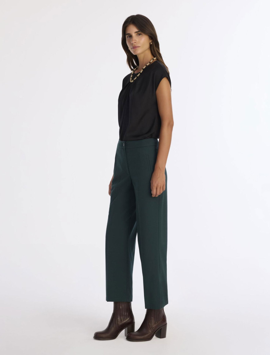 YARGICI Düz Yüksek Bel Pantolon YARGICI Düz Yüksek Bel Pantolon