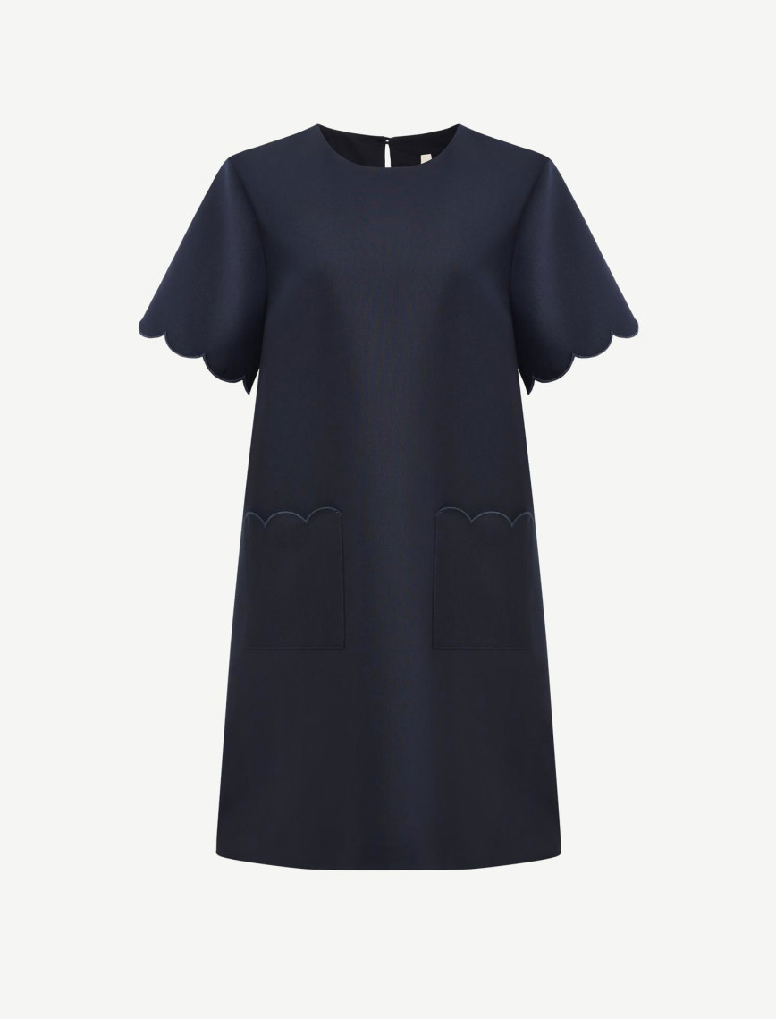 YARGICI Bol Bisiklet Yaka Kısa Kol Elbise YARGICI Bol Bisiklet Yaka Kısa Kol Elbise