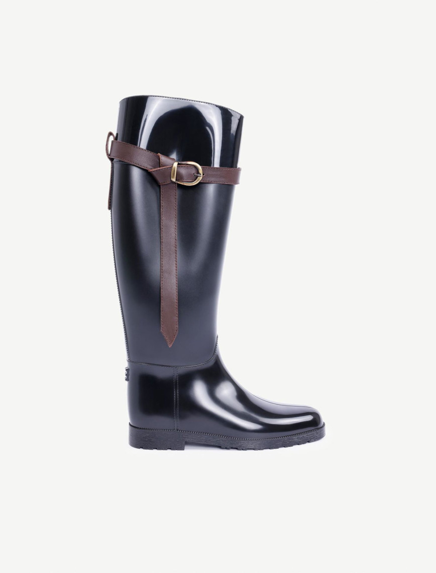 YARGICI Deri Atkılı Yağmur Çizmesi YARGICI Deri Atkılı Yağmur Çizmesi