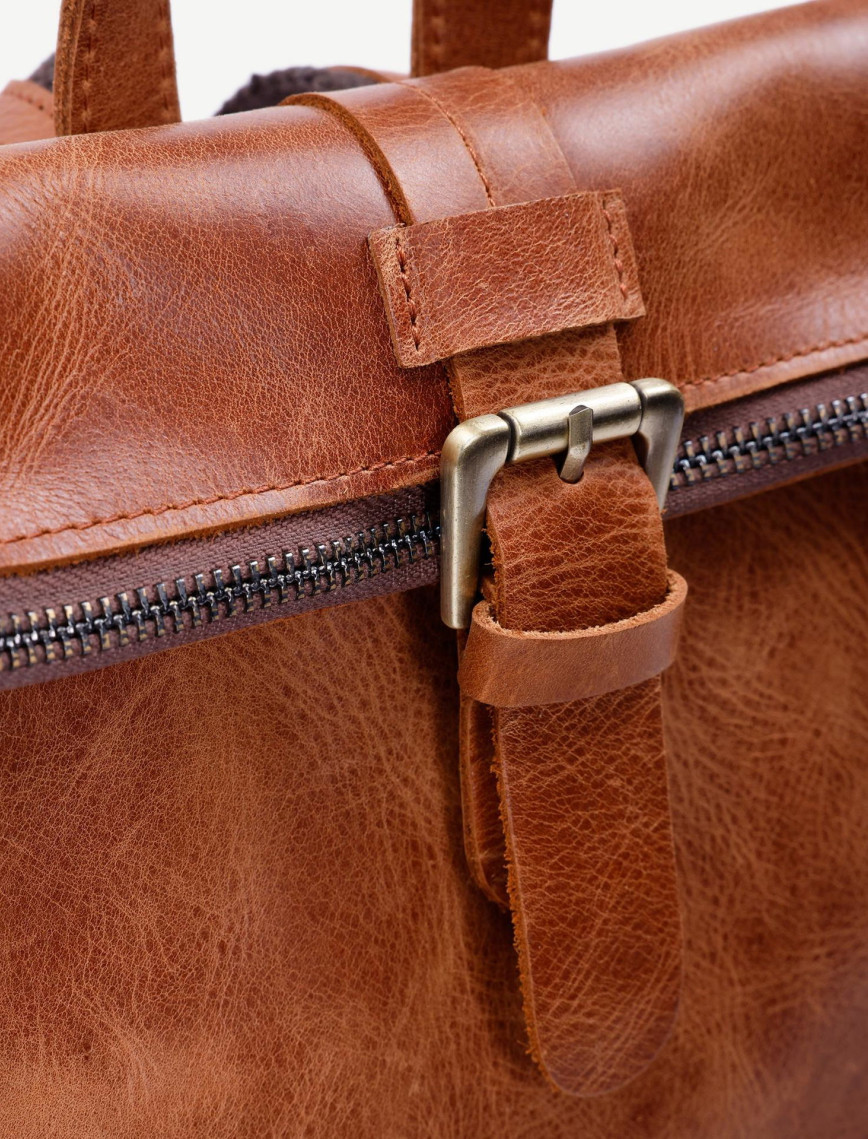 YARGICI Katlama Detaylı Deri Sırt Çantası YARGICI Katlama Detaylı Deri Sırt Çantası